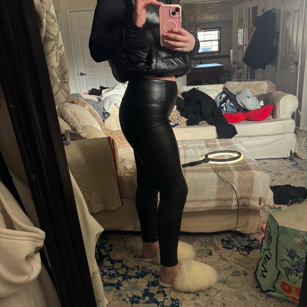 Bagatelle Black Faux Leather Pants